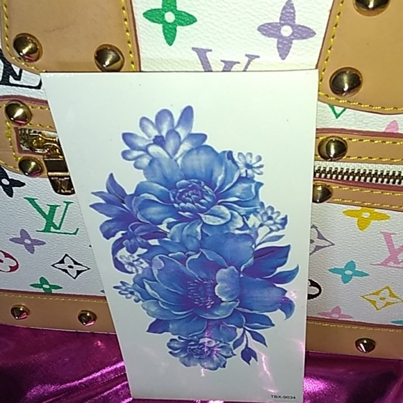 FASHION TEMPORARY FLORAL TATTOO - Picture 2 of 8